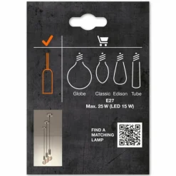 1906 Suspension Luminaires Ledvance Chrome, 1 lumière