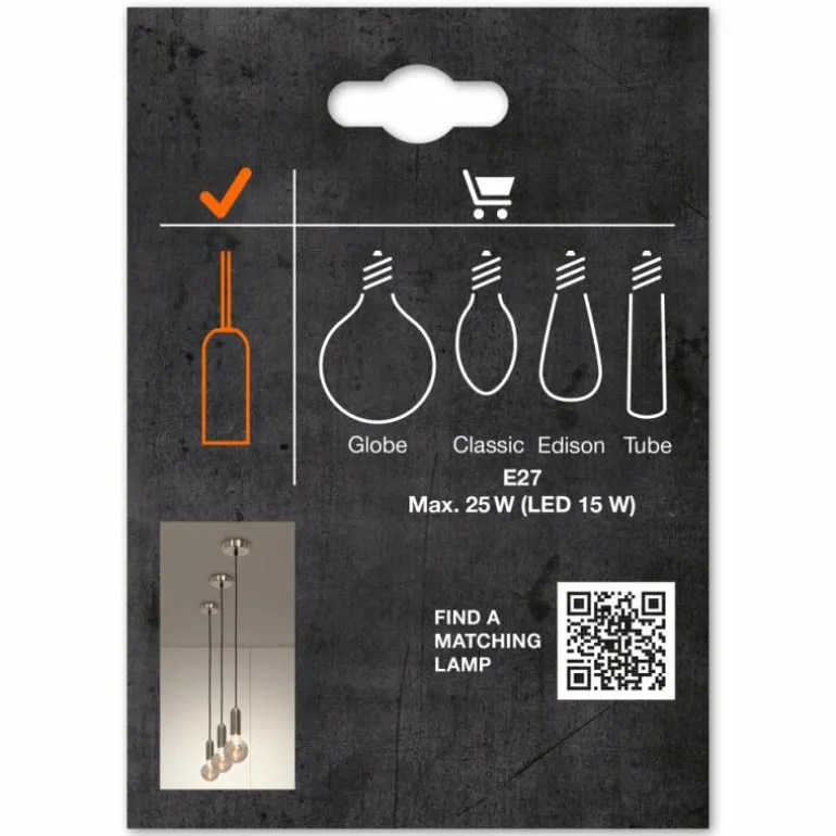 1906 Suspension Luminaires Ledvance Chrome, 1 lumière