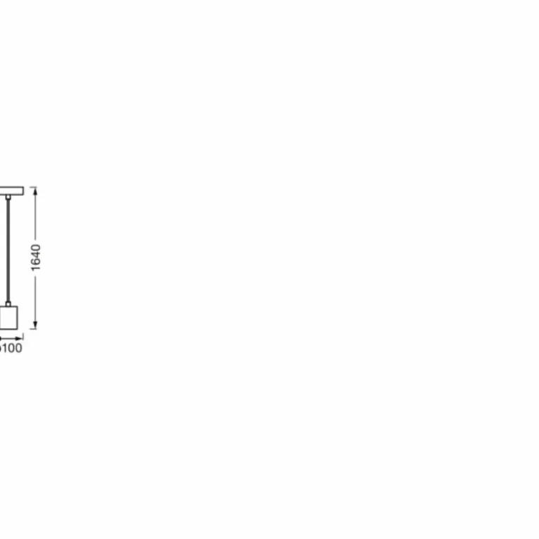 1906 Suspension Luminaires Ledvance Chrome, 1 lumière
