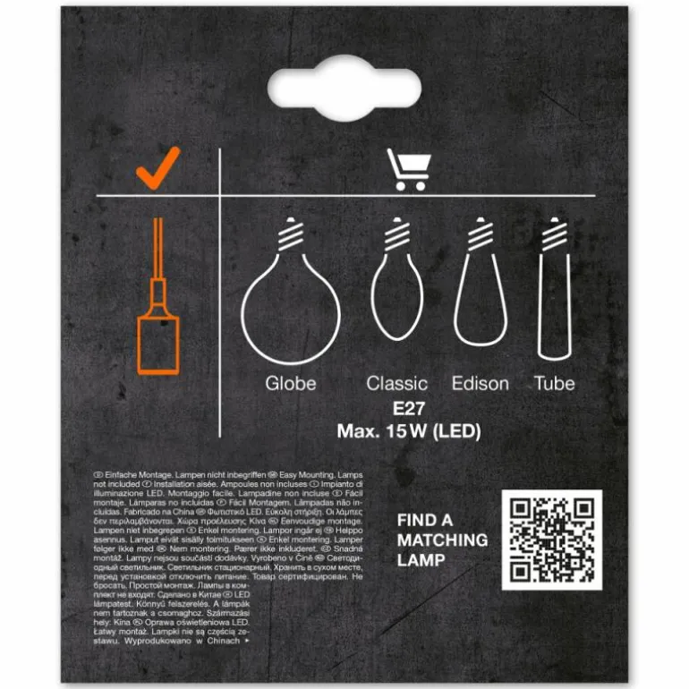 1906 Suspension Luminaires Ledvance Noir, 1 lumière