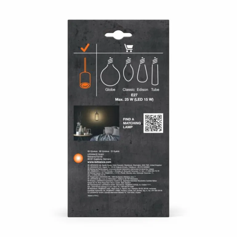 1906 Suspension Luminaires Ledvance Gris, 1 lumière