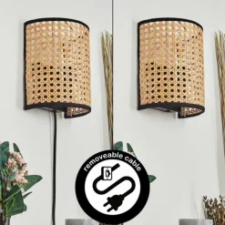 Abedim Luminaire Up & Down, Applique murale Noir, 1 lumière