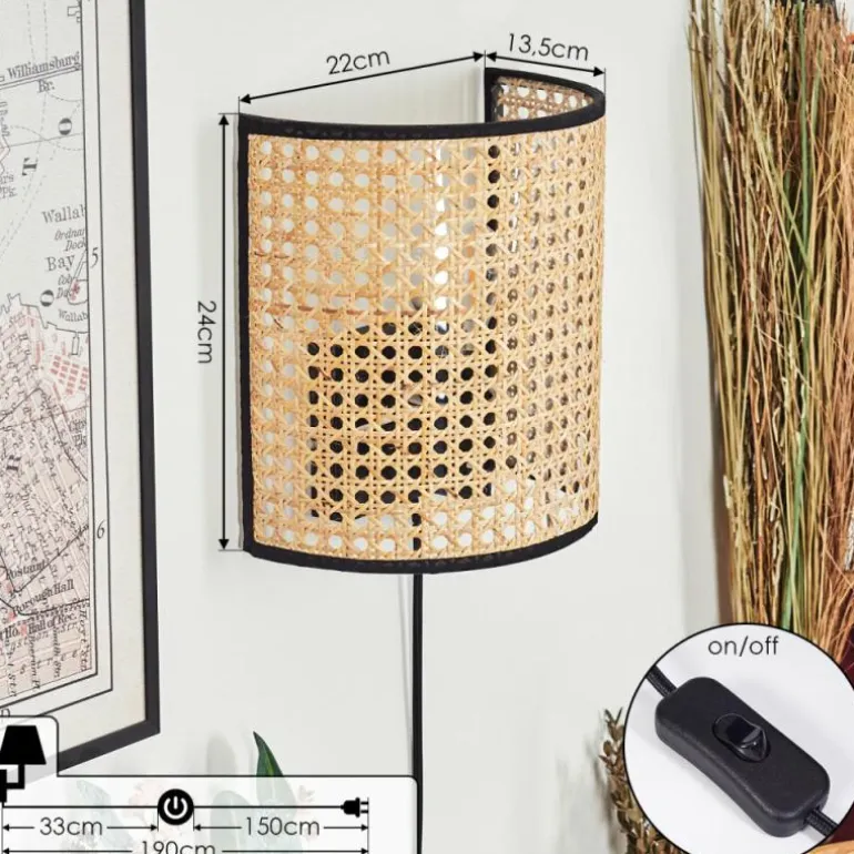 Abedim Luminaire Up & Down, Applique murale Noir, 1 lumière