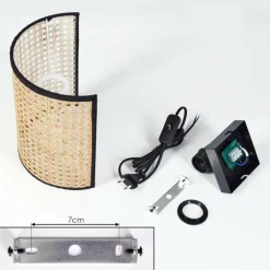 Abedim Luminaire Up & Down, Applique murale Noir, 1 lumière