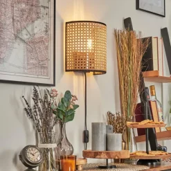 Abedim Luminaire Up & Down, Applique murale Noir, 1 lumière