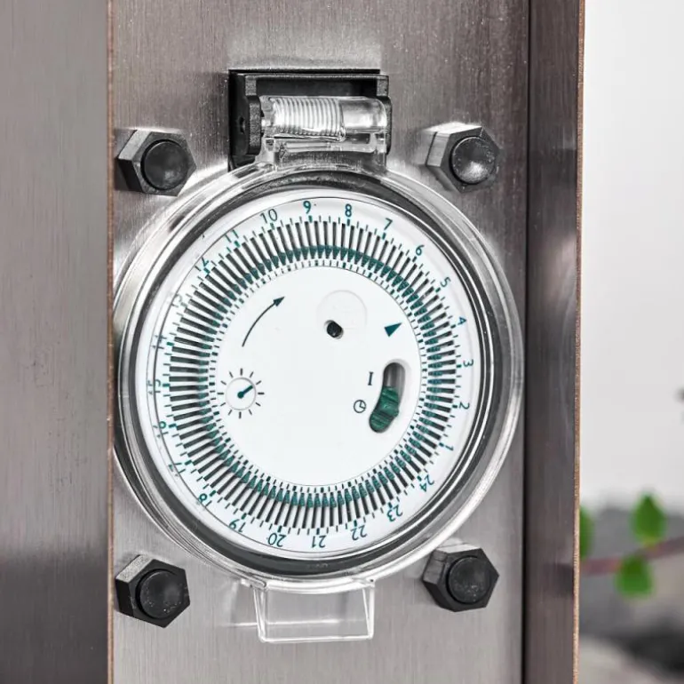 Abilene Prises électriques d'extérieur Acier inoxydable, Gris