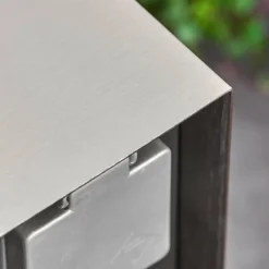 Abilene Prises électriques d'extérieur Acier inoxydable, Gris