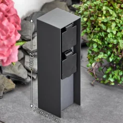 Abilene Prises électriques d'extérieur Anthracite