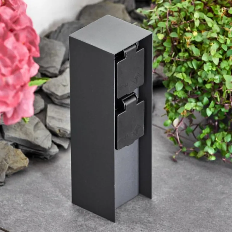 Abilene Prises électriques d'extérieur Anthracite