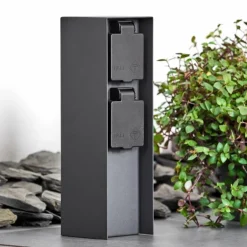 Abilene Prises électriques d'extérieur Anthracite