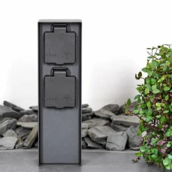 Abilene Prises électriques d'extérieur Anthracite