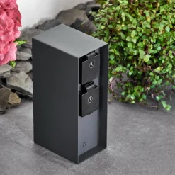 Abilene Prises électriques d'extérieur Anthracite