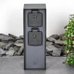 Abilene Prises électriques d'extérieur Anthracite