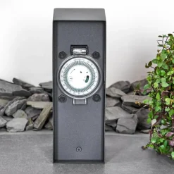 Abilene Prises électriques d'extérieur Anthracite