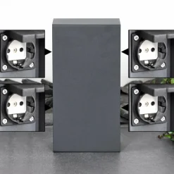 Abilene Prises électriques d'extérieur Anthracite