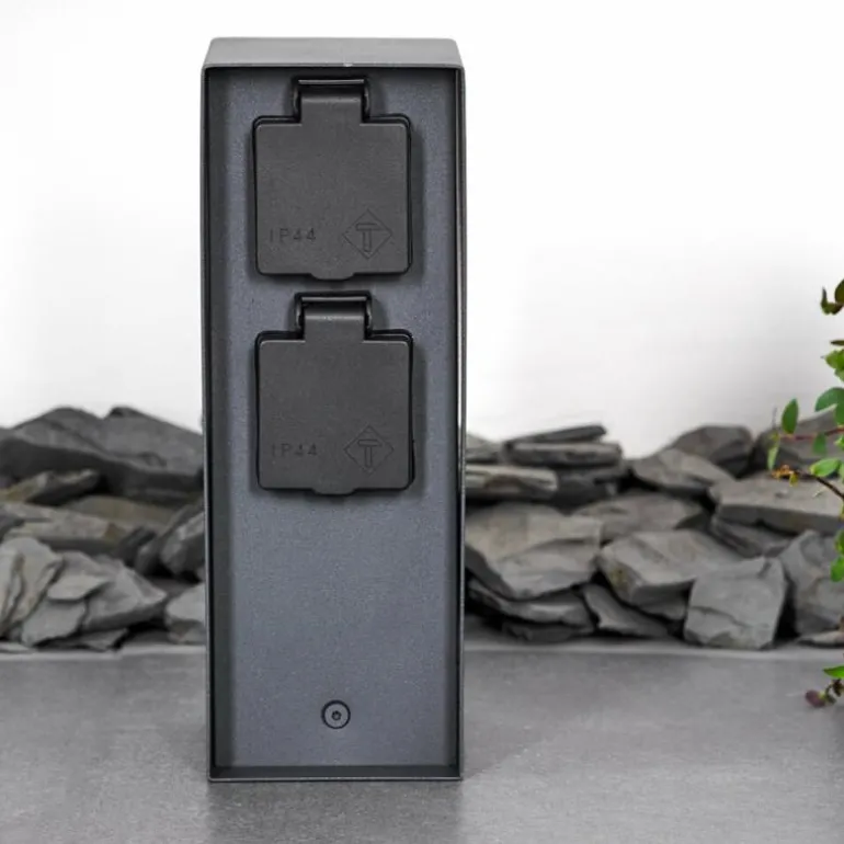 Abilene Prises électriques d'extérieur Anthracite