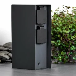 Abilene Prises électriques d'extérieur Anthracite