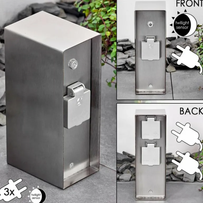 Abilene Prises électriques d'extérieur Acier inoxydable