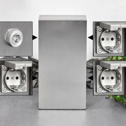 Abilene Prises électriques d'extérieur Acier inoxydable