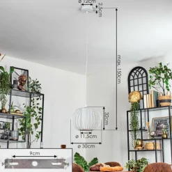 Adara Suspension, Suspension Blanc, 1 lumière