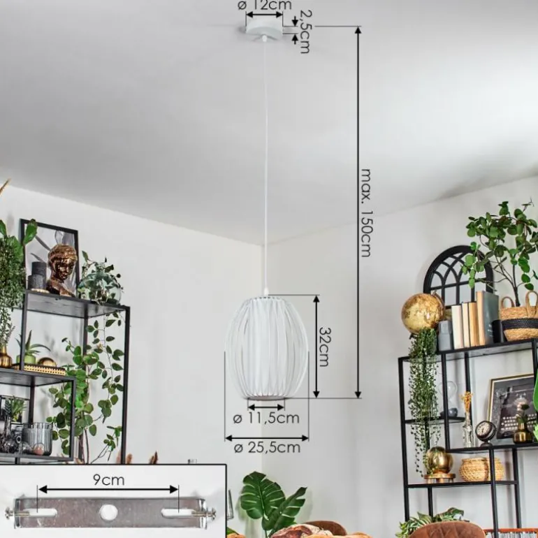 Adara Suspension, Suspension Blanc, 1 lumière