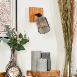 Aggebo Applique murale, Spot mural Écru, Noir, 1 lumière