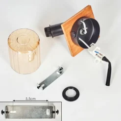 Aggebo Applique murale, Spot mural Écru, Noir, 1 lumière