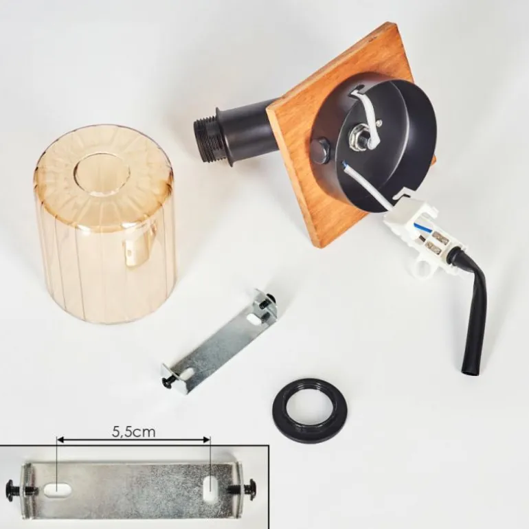 Aggebo Applique murale, Spot mural Écru, Noir, 1 lumière