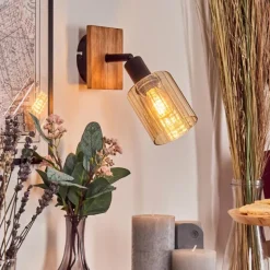 Aggebo Applique murale, Spot mural Écru, Noir, 1 lumière