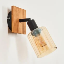 Aggebo Applique murale, Spot mural Écru, Noir, 1 lumière