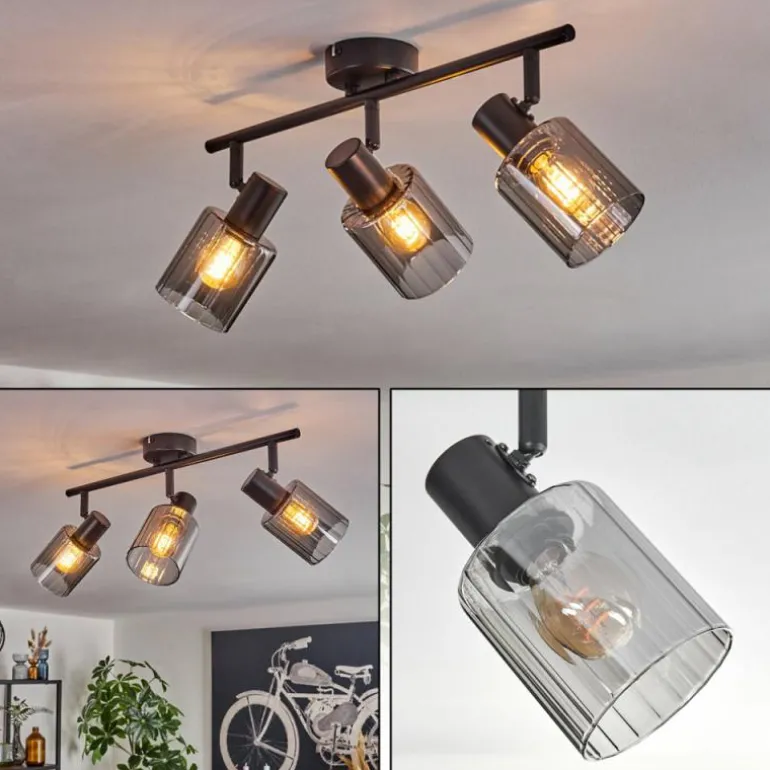 Aggebo Plafonnier Noir, 3 lumières