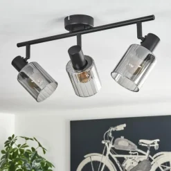 Aggebo Plafonnier Noir, 3 lumières