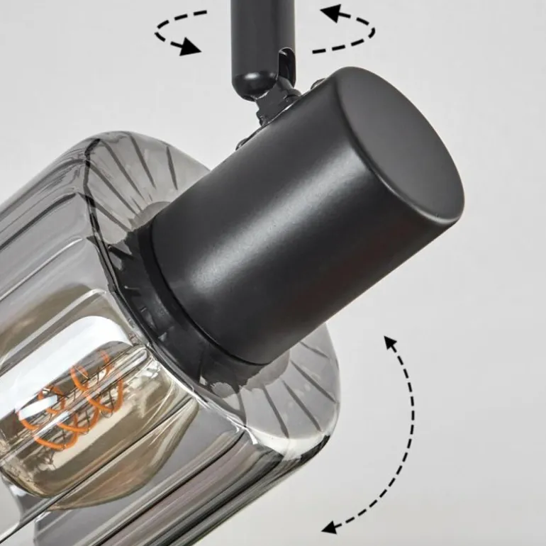 Aggebo Plafonnier Noir, 3 lumières