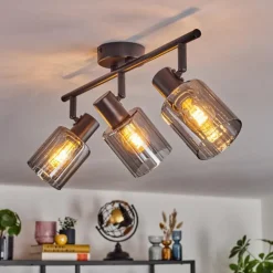 Aggebo Plafonnier Noir, 3 lumières