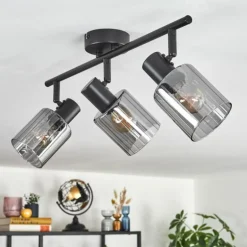 Aggebo Plafonnier Noir, 3 lumières