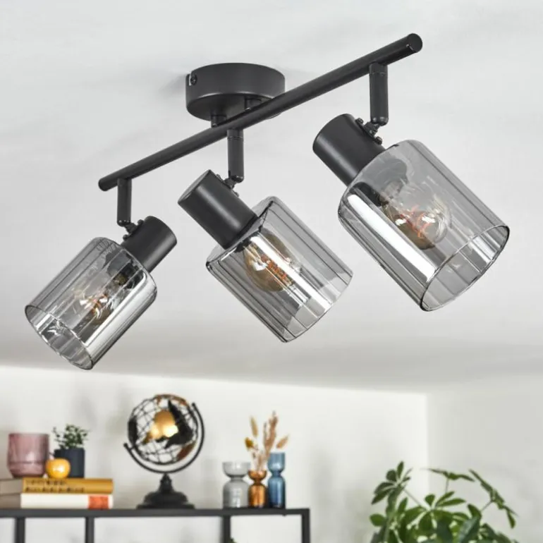 Aggebo Plafonnier Noir, 3 lumières