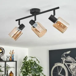 Aggebo Plafonnier Noir, 3 lumières