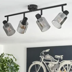 Aggebo Plafonnier Noir, 4 lumières