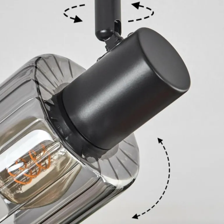 Aggebo Plafonnier Noir, 4 lumières