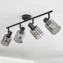 Aggebo Plafonnier Noir, 4 lumières