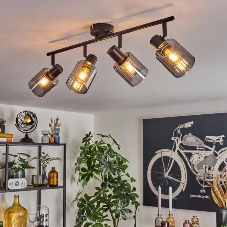 Aggebo Plafonnier Noir, 4 lumières