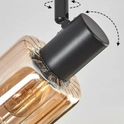 Aggebo Plafonnier Noir, 4 lumières