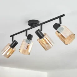 Aggebo Plafonnier Noir, 4 lumières