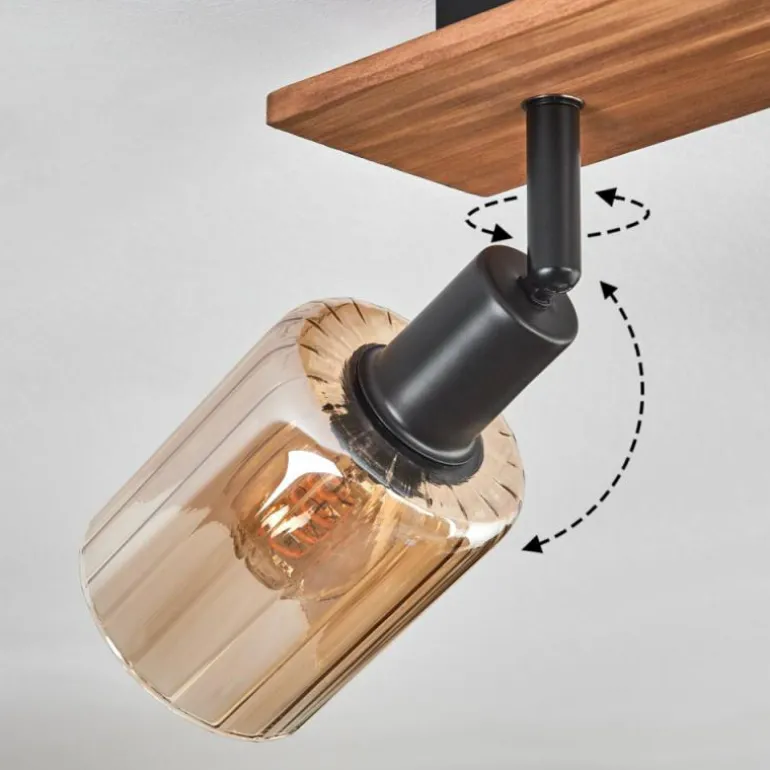 Aggebu Plafonnier Écru, Noir, 2 lumières