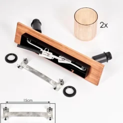 Aggebu Plafonnier Écru, Noir, 2 lumières