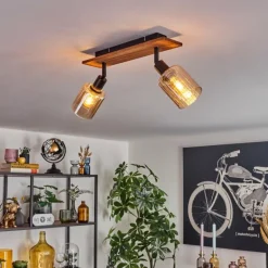 Aggebu Plafonnier Écru, Noir, 2 lumières