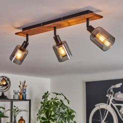 Aggebu Plafonnier Écru, Noir, 3 lumières