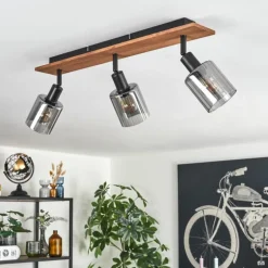 Aggebu Plafonnier Écru, Noir, 3 lumières