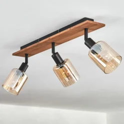 Aggebu Plafonnier Écru, Noir, 3 lumières