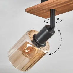 Aggebu Plafonnier Écru, Noir, 4 lumières